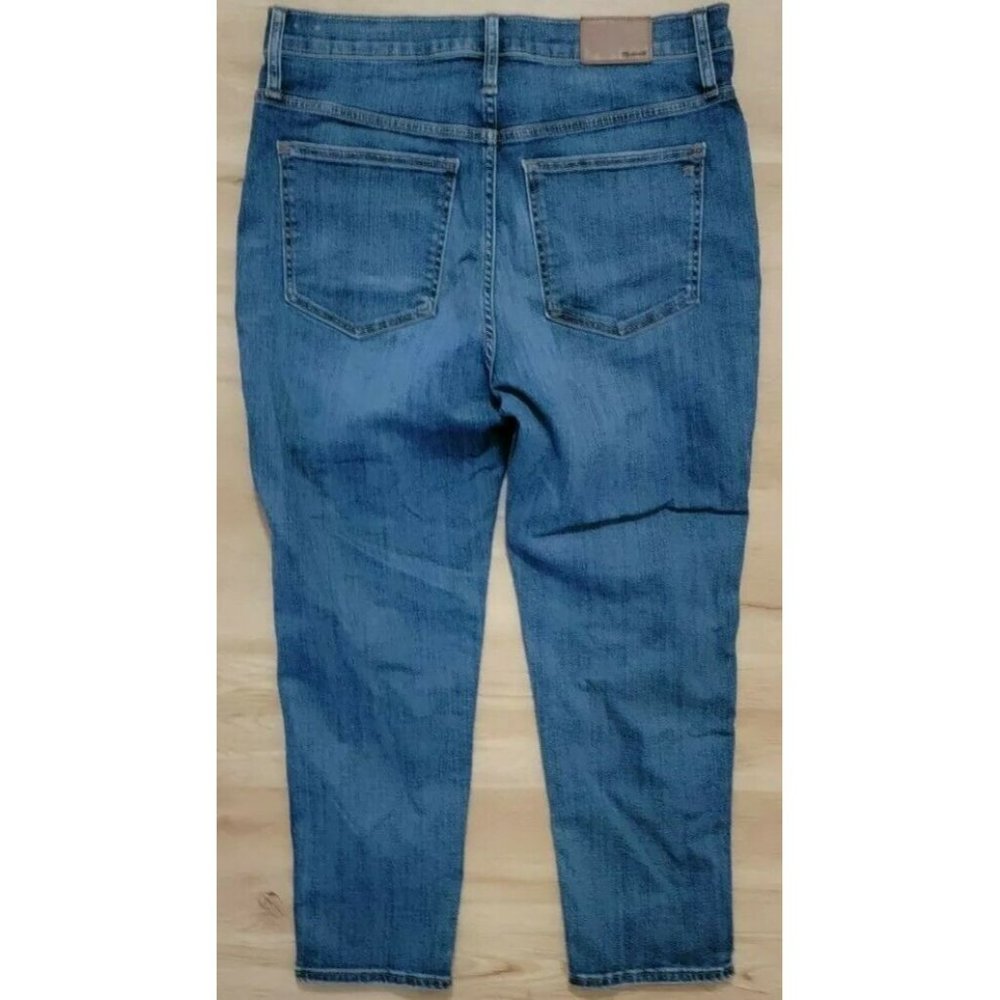 Madewell Womens Jeans Size 31 Stovepipe High Rise Straight Blue - Picture 2 of 4
